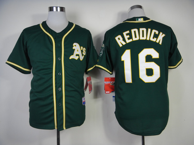 Men Oakland Athletics #16 Reddick Green MLB Jerseys